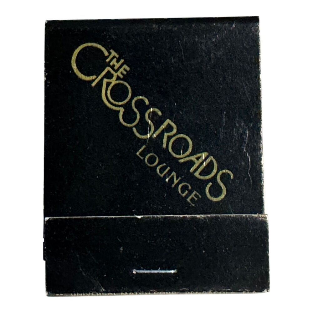 The Crossroads Lounge Matchbook Defuniak Springs FL Vintage Bar Advertising
